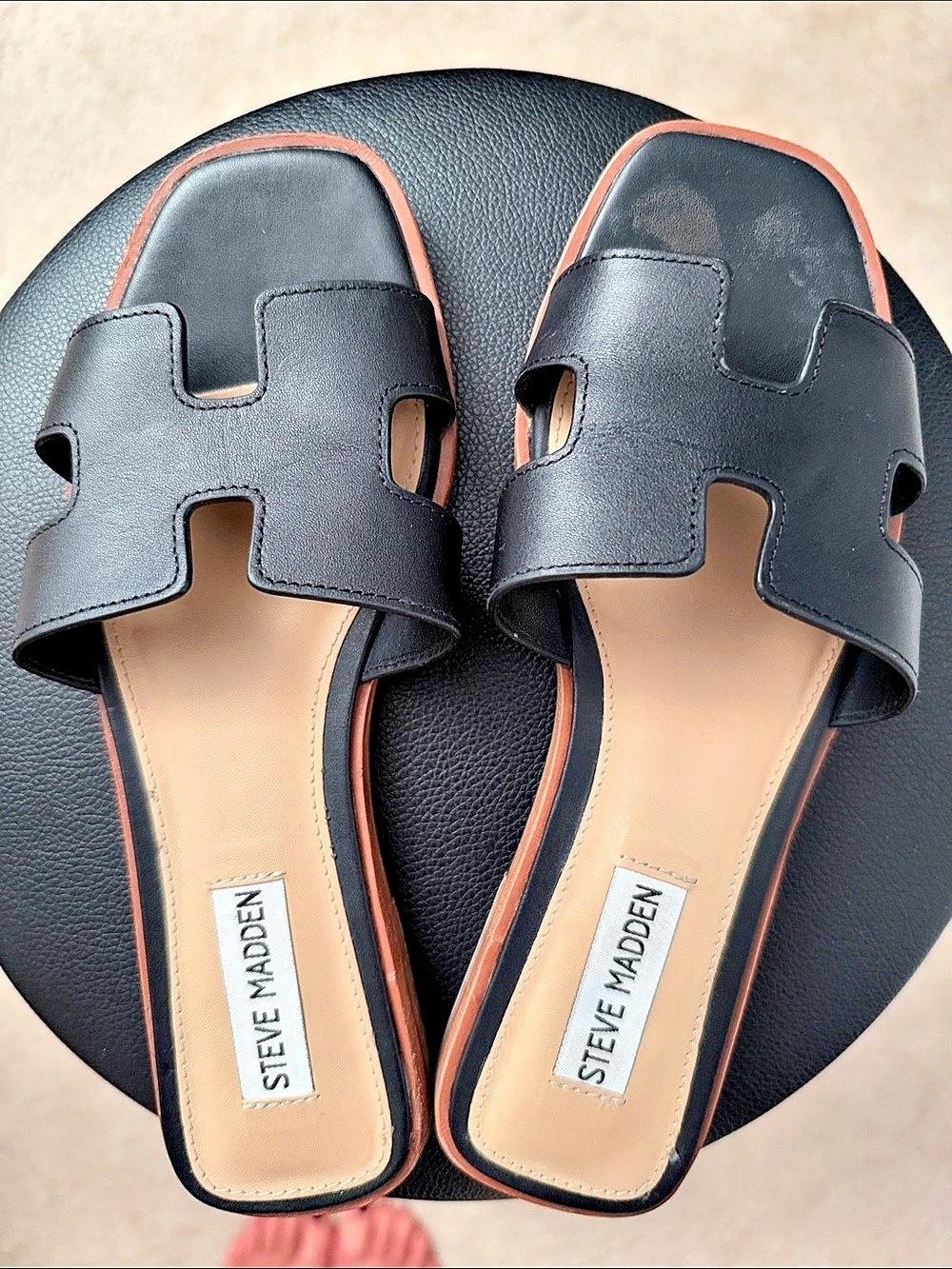 Steve Madden Hadyn Women's Black Slide Sandals